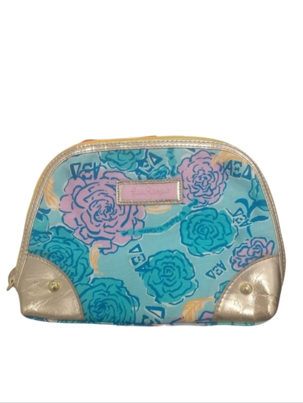 NWT Lilly Pulitzer Alpha Xi Delta zippity do makeup bag